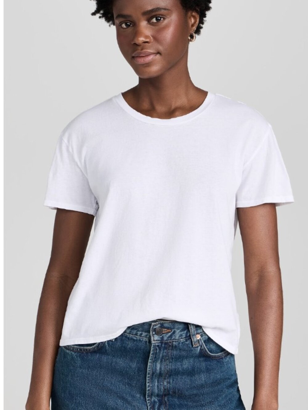 perfectwhitetee Harley Cotton Boxy Crew Tee